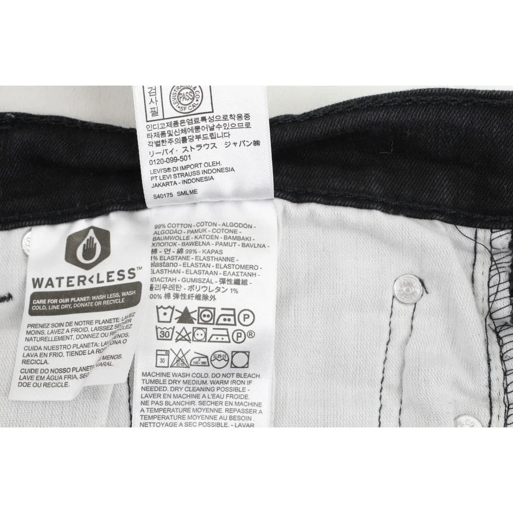 Levi's 511 Black‎ Slim Fit Stretch Jeans Men's Size 34X34